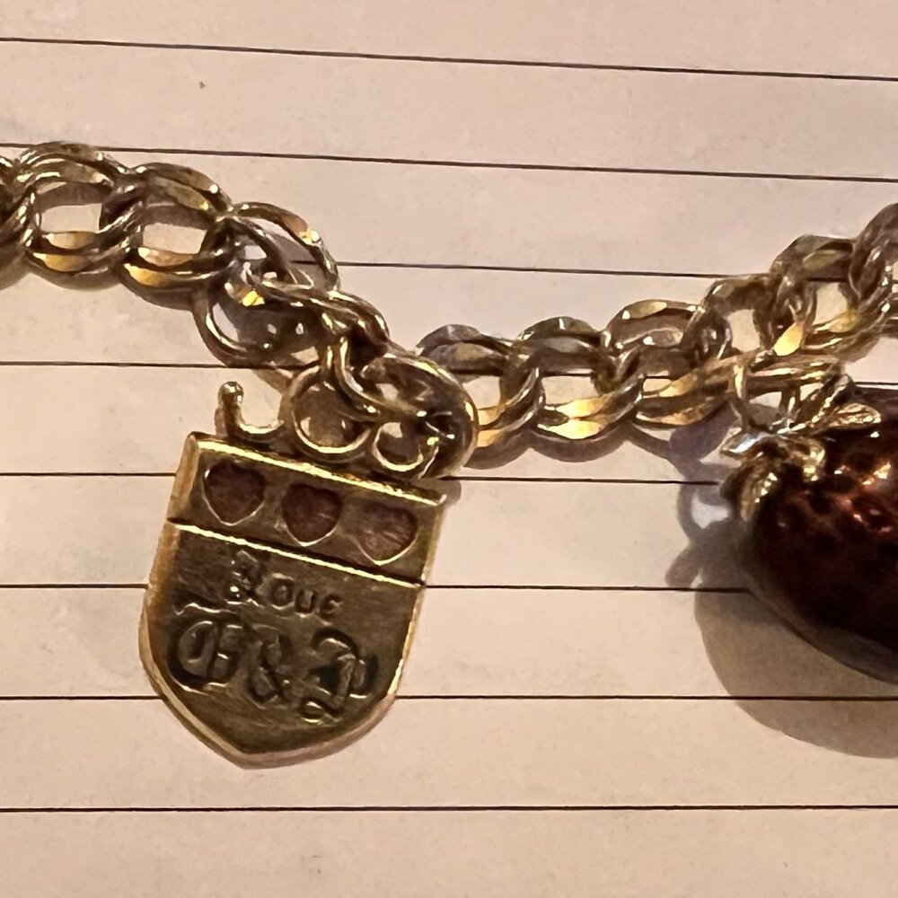 Juicy Couture Charm Bracelet with Rare Retired Charms